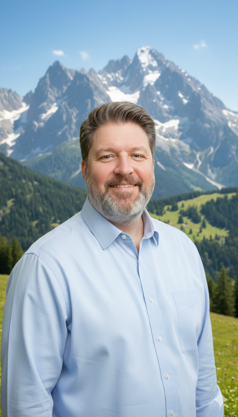 Paul Lamp-Böckelmann smiling in a business casual shirt